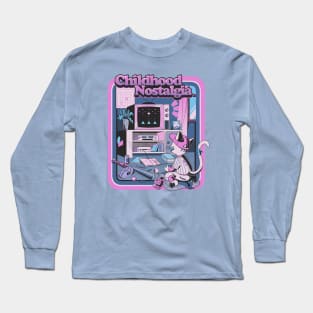 Childhood Nostalgia Blue by Tobe Fonseca Long Sleeve T-Shirt